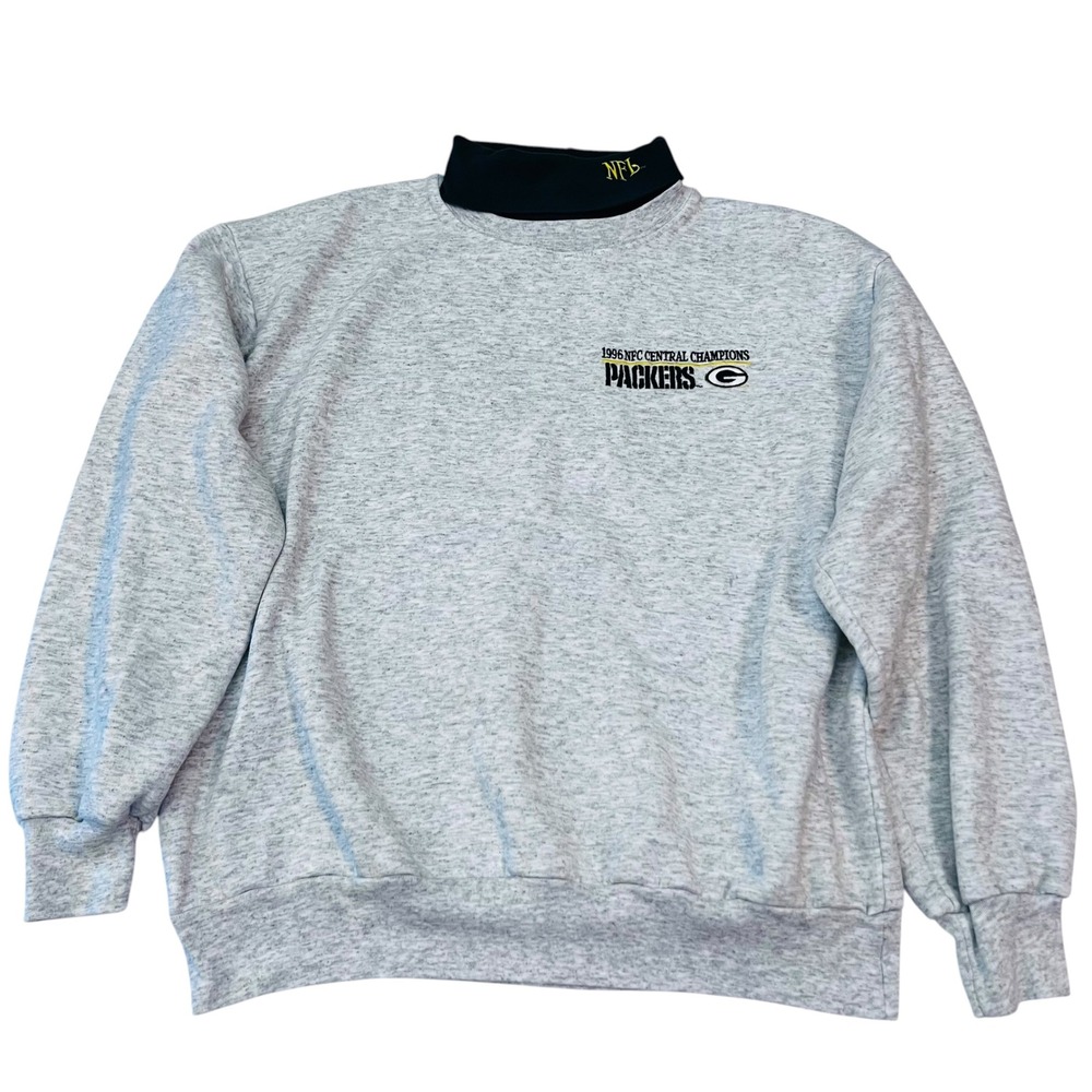 Vintage 90s Green Bay Packers NFC Champs Sweatshirt USA L‎